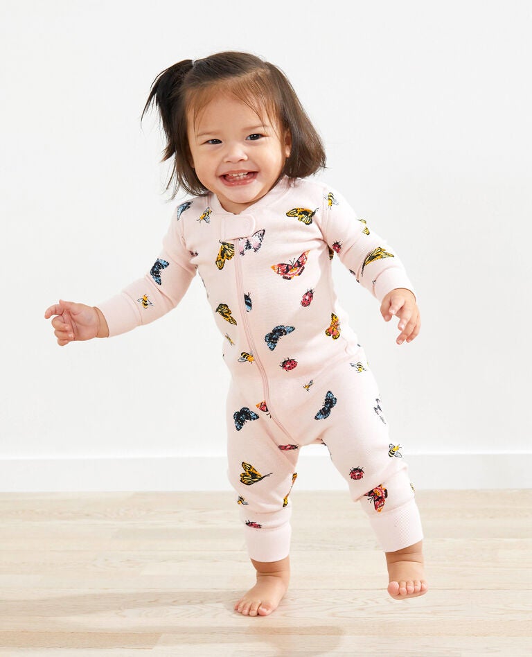 NWT Hanna Andersson 100/% Organic Sleeper Pajamas 90cm US 3 FLUTTER FLOAT